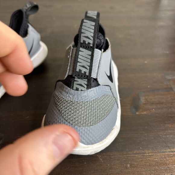 Nike Flex Toddler 4C Lot of 2 Adidas 4K Shoes Baby Sneakers Gray AT4665-001 - Picture 9 of 16